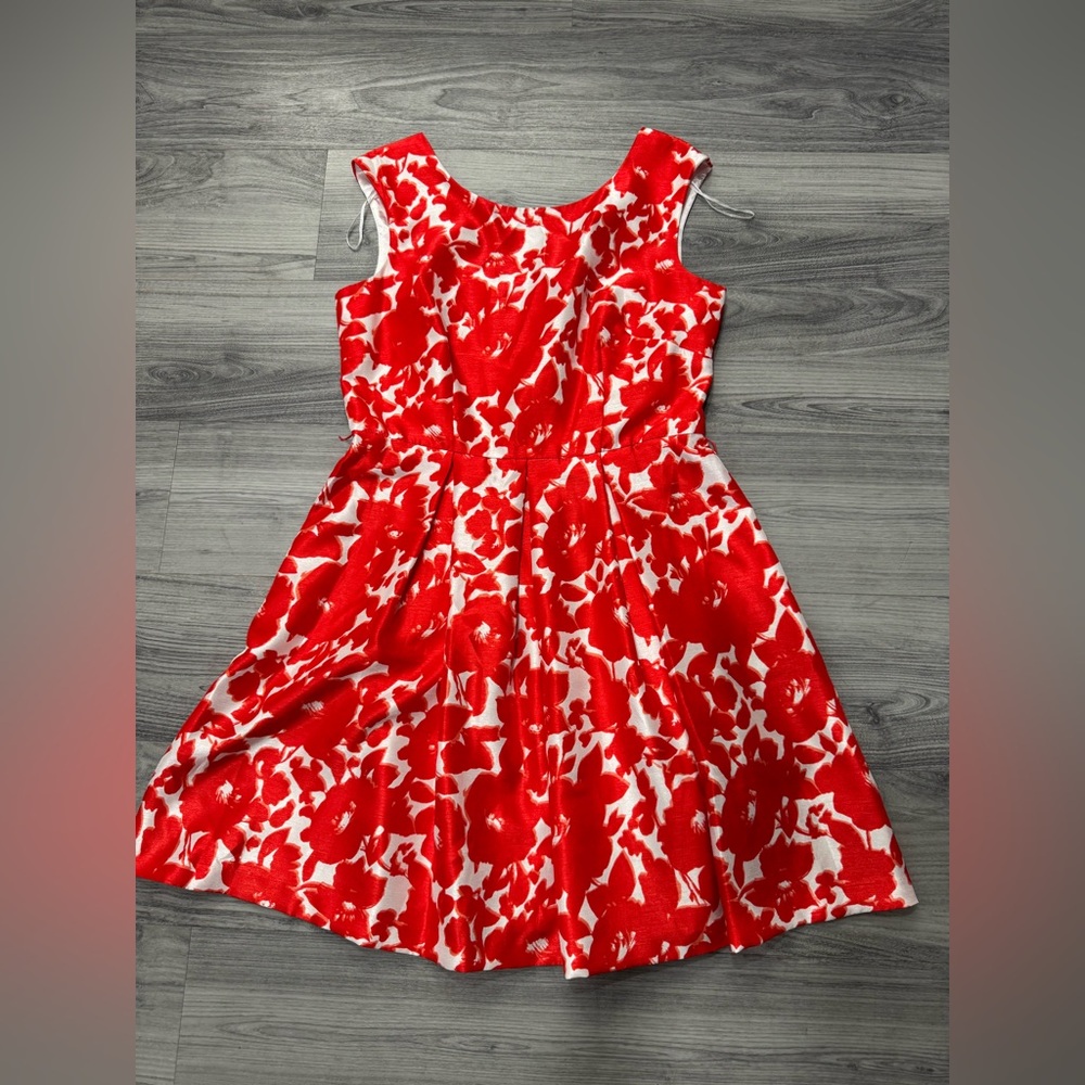 Danny & Nicole Red and White A-Line Sundress